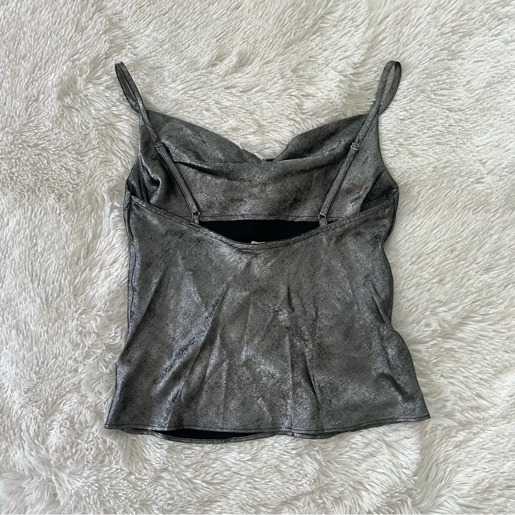 Elan Shimmering Silver Top Size XS - Image 8