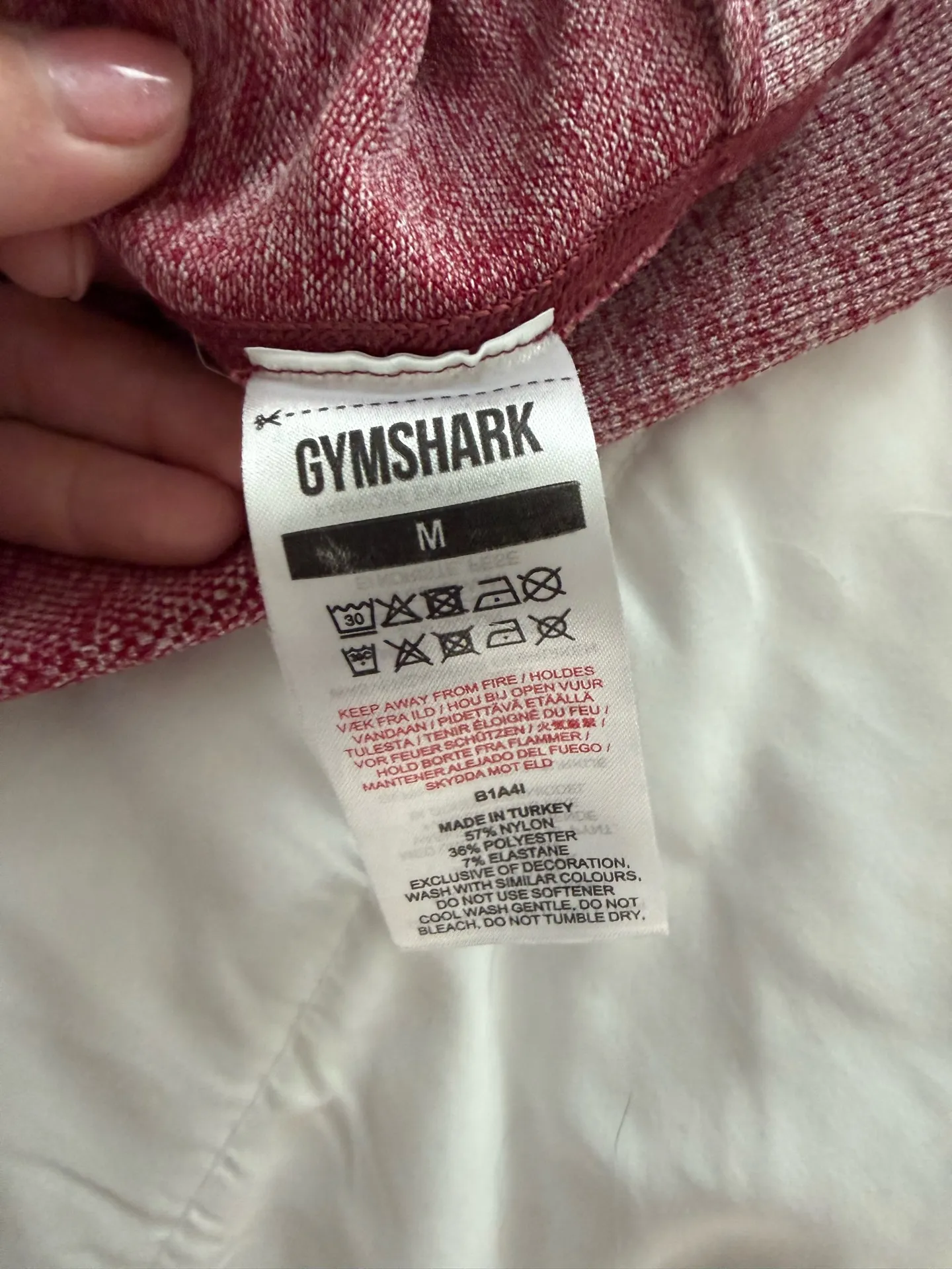 Pink Gymshark Shorts Biker - Image 5