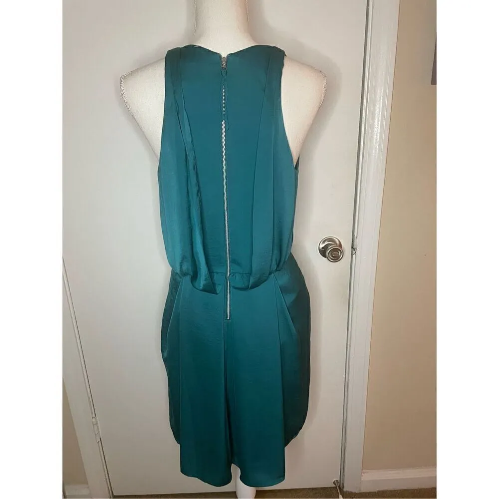 NWT Rebecca Taylor Halter Teal Green Cocktail Mini Dress Size 6 Dinner Datenight - Image 12