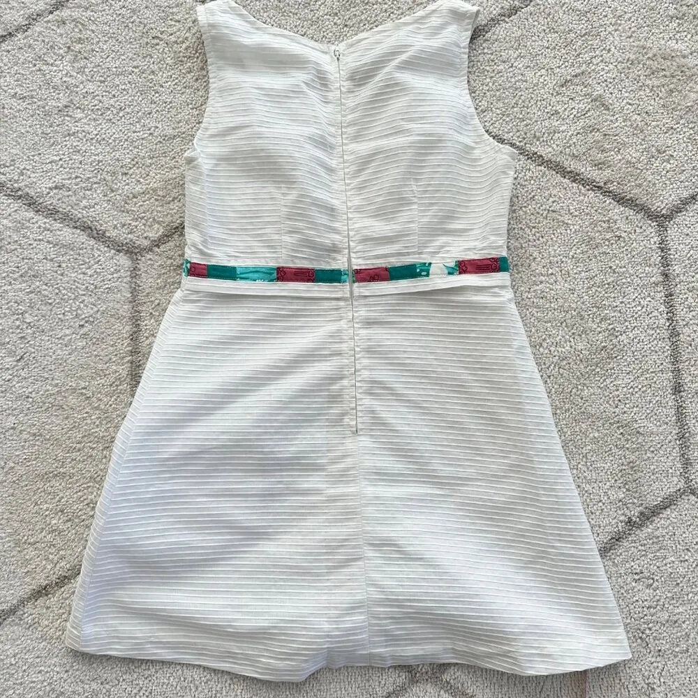 Vintage 70s Handmade Tennis Sundress Tenniscore Meets Retro Chic White Size M - Image 4