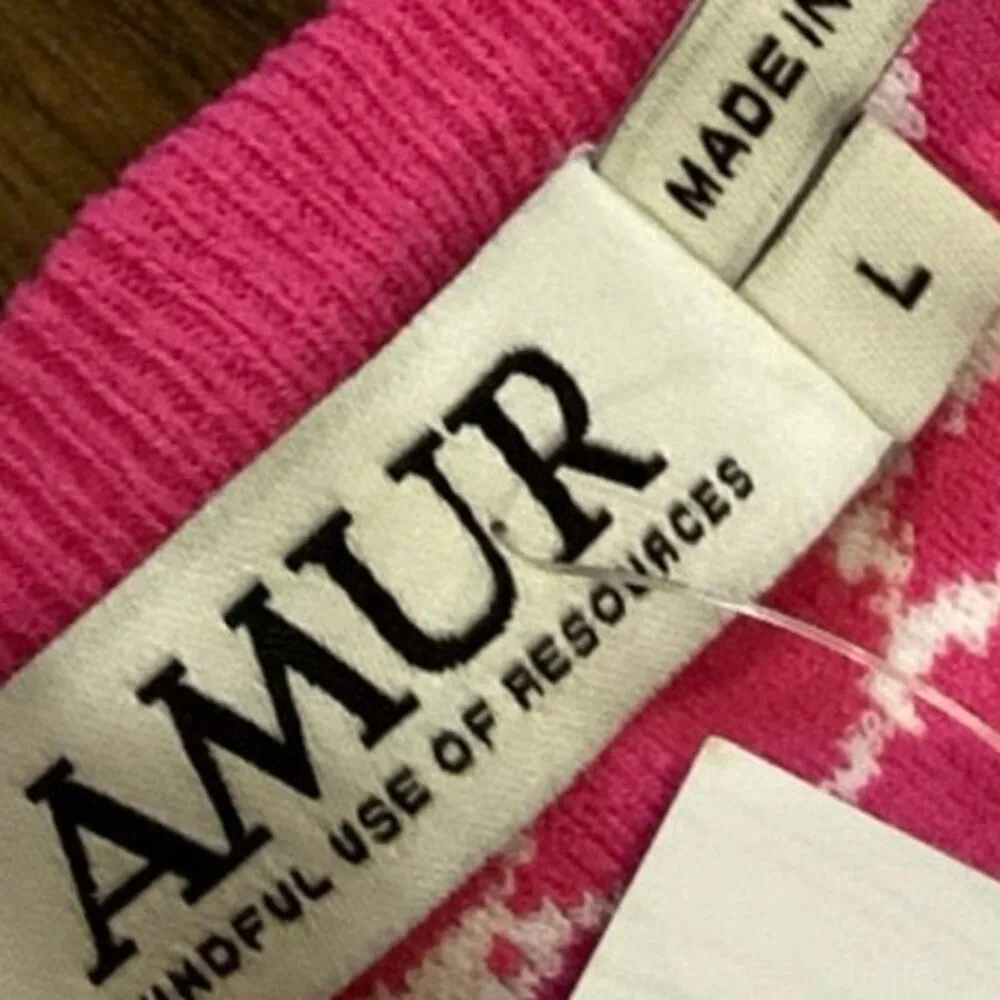 AMUR COOPER CUTOUT JACQUARD midi DRESS MELON pink white TWO TONE
SKETCH FLORAL L Size L - Image 6