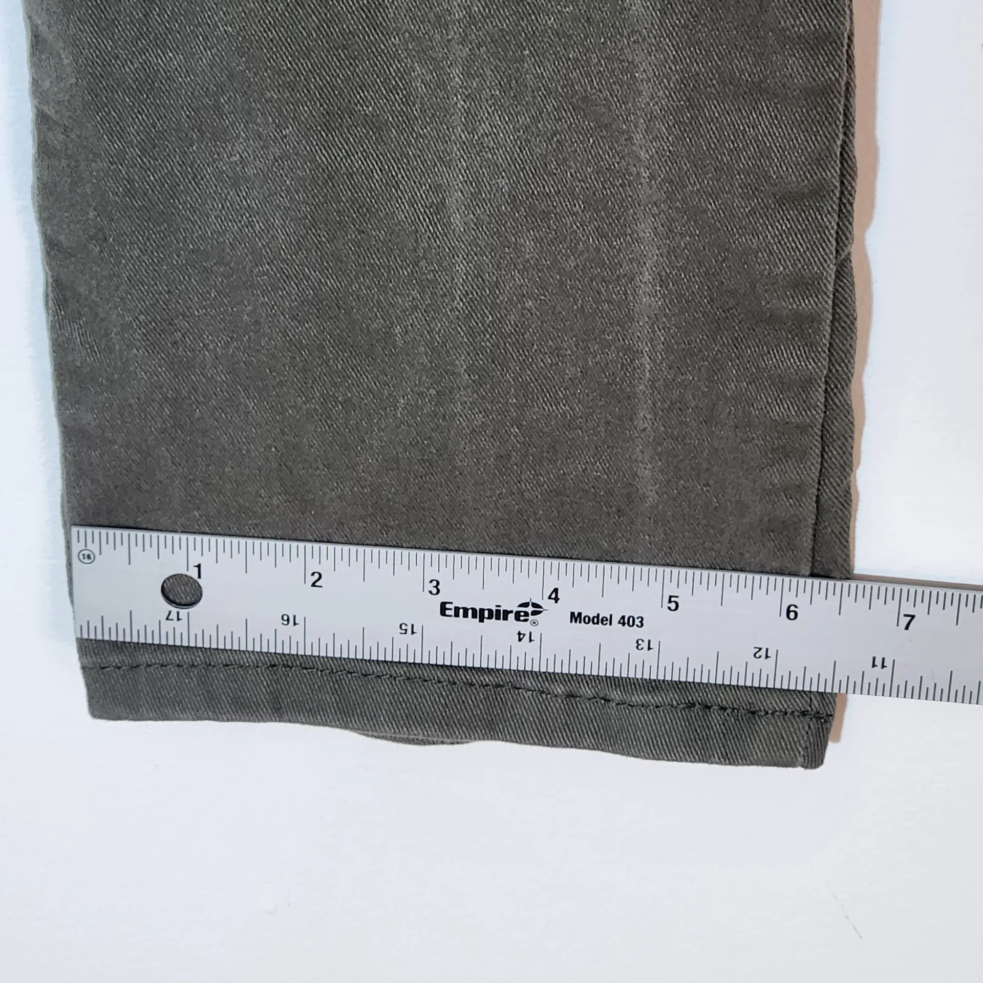 Gloria Vanderbilt Olive Green Denim Straight Leg Jeans Size 4 - Image 7