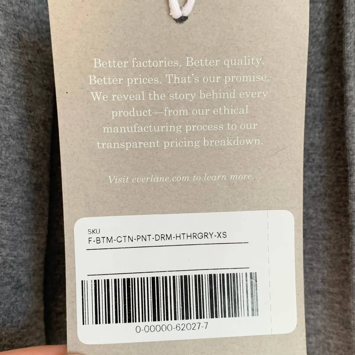 NWT Everlane Sz XS The Dream Pant Office Work Career Heather Charcoal Gray - Image 10