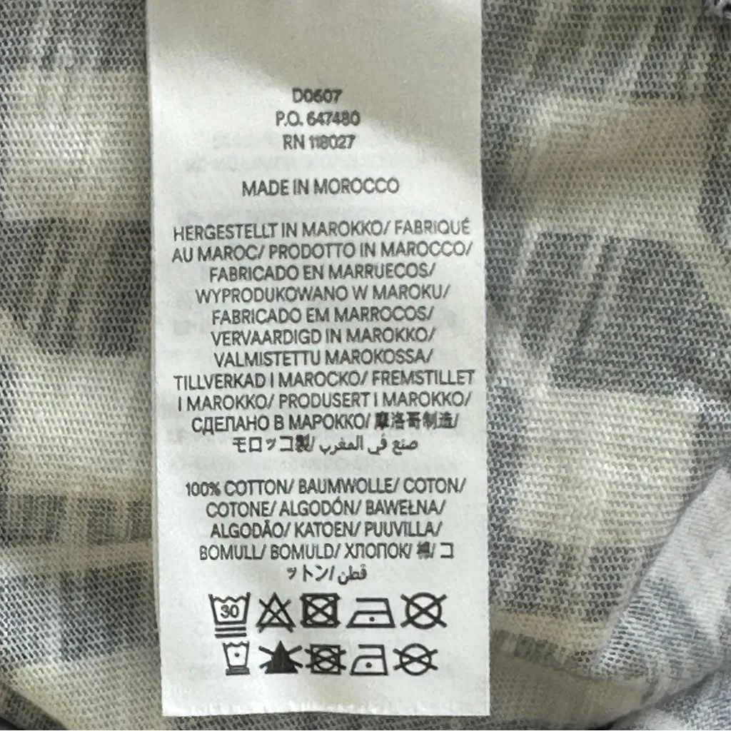 Boden Zoe Geometric Navy and White Patterned jersey Dress size 8 Blue - Image 12