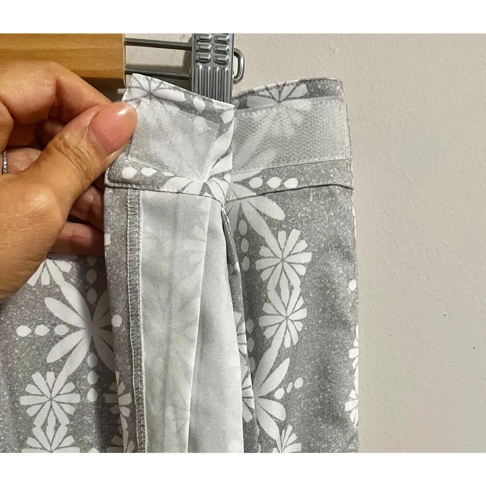 RipSkirt Hawaii Length 3 Boho Lei Gray Wrap Skirt Cover Up Midi Quick Dry sz. L Size L - Image 6