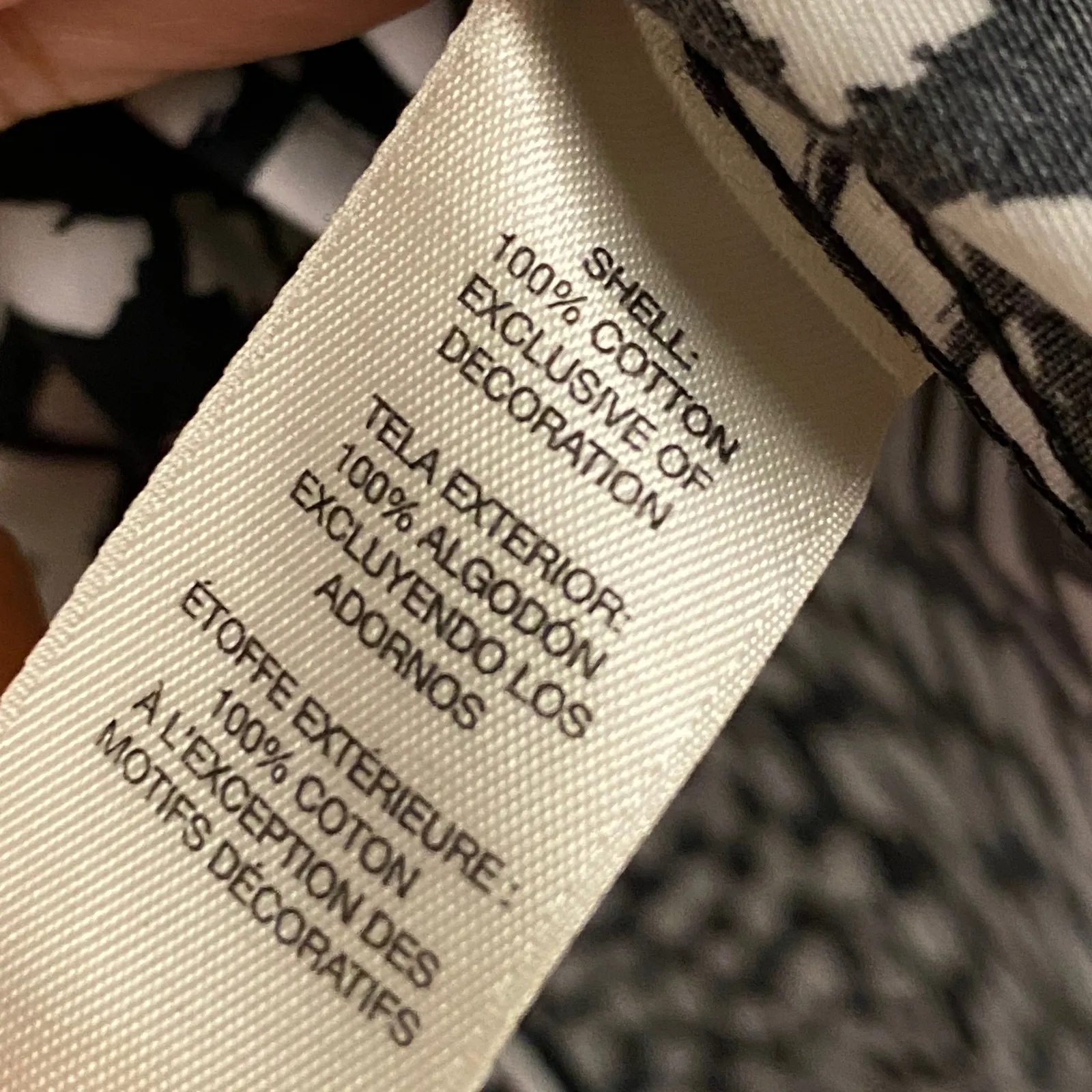 Chico's Black White Abstract Print Career Clean Shirt Women Size 2.5 Office Work - Image 7