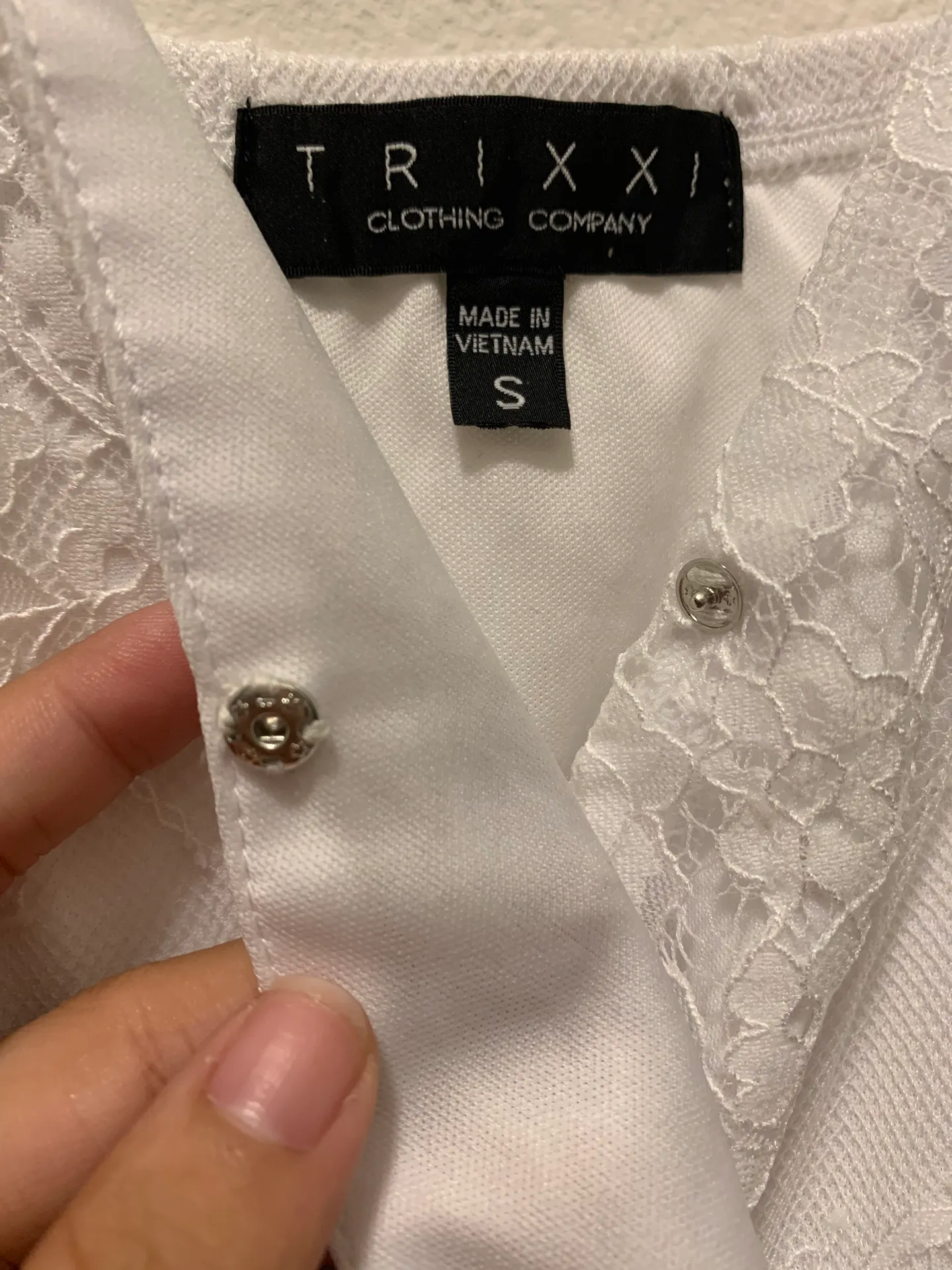 White Lace Romper - Image 5