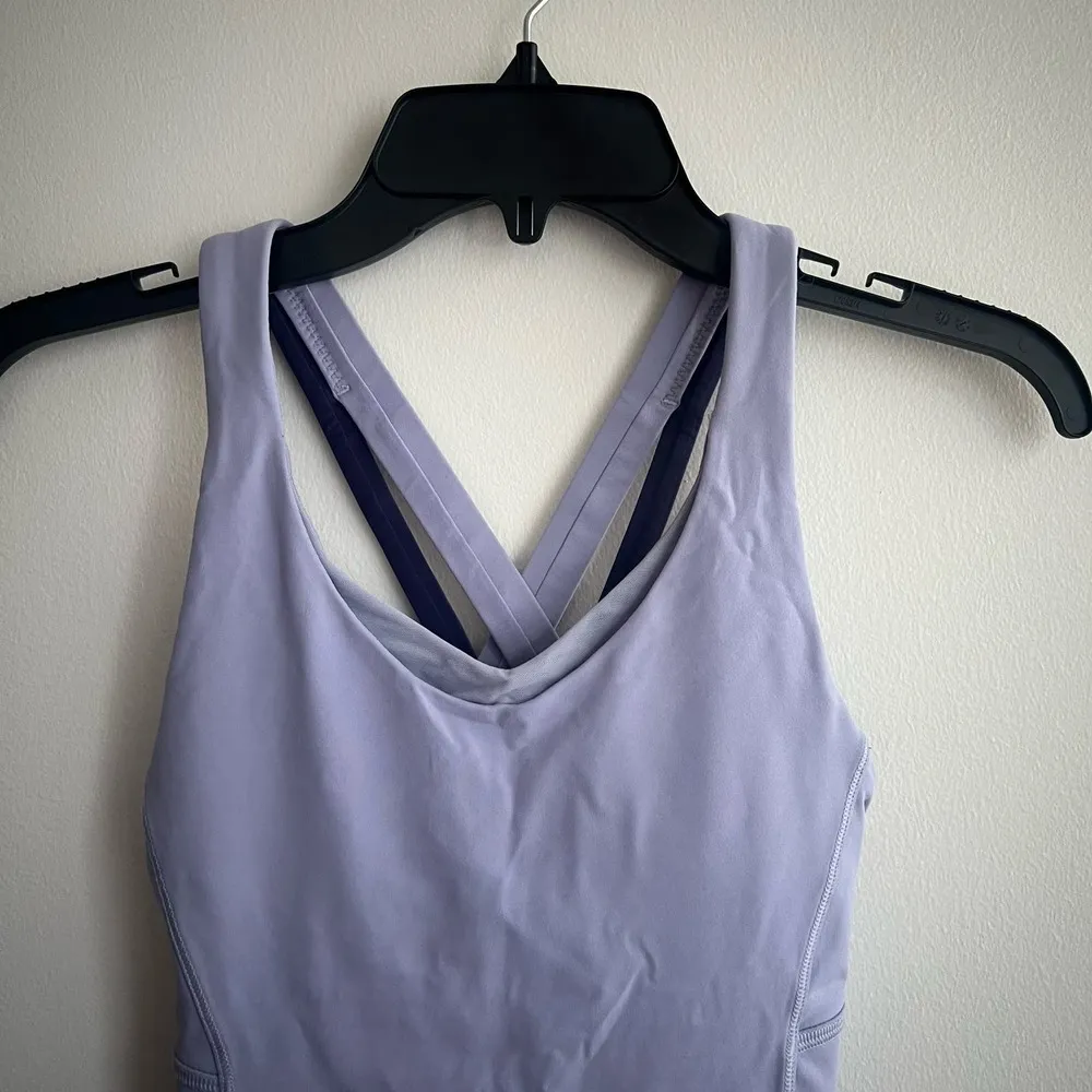 Lululemon Stash N Run Berry Mist Blue Running Strappy Tank Top - Image 5