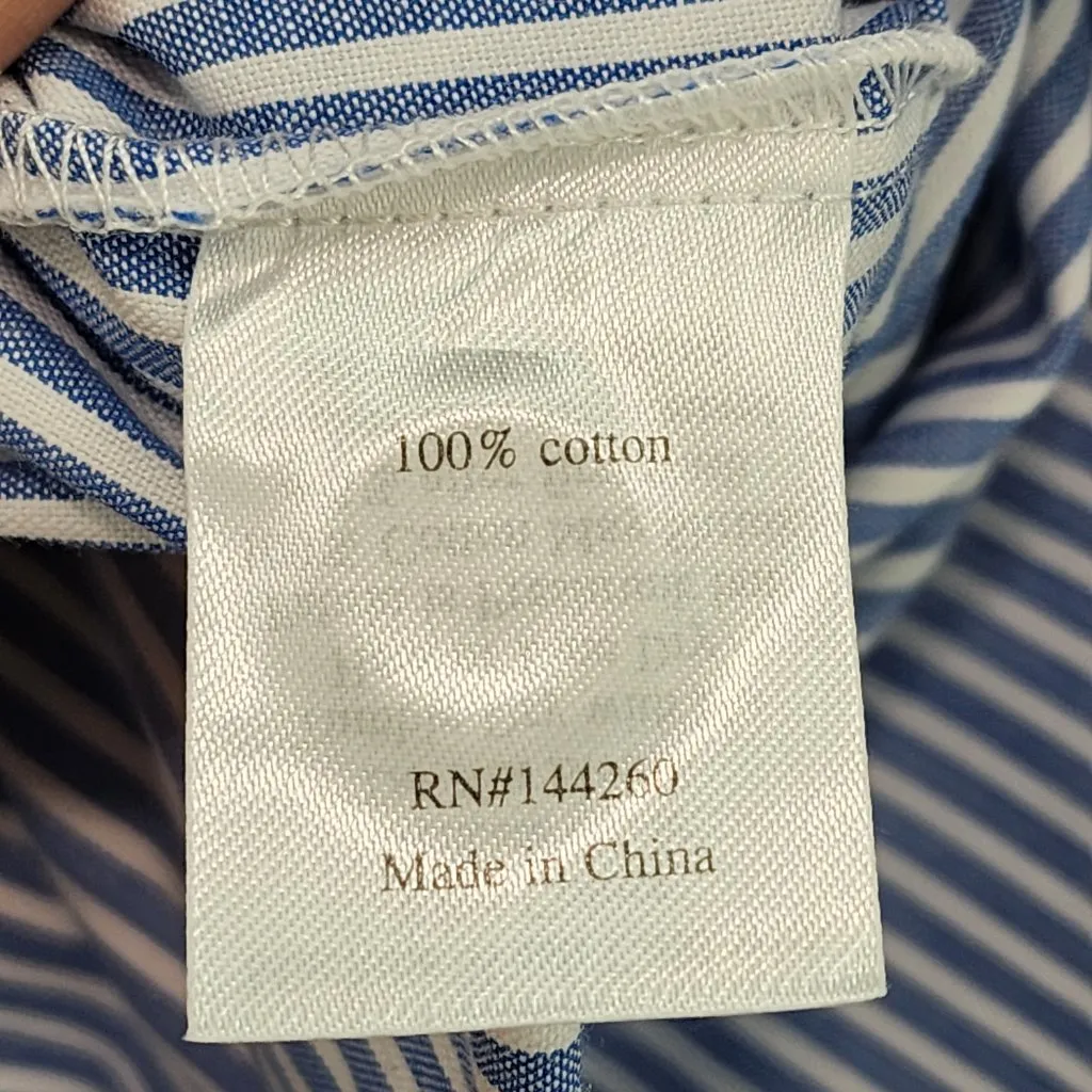 Petite Plume Women's French Blue Seersucker Pajama Set - Image 10