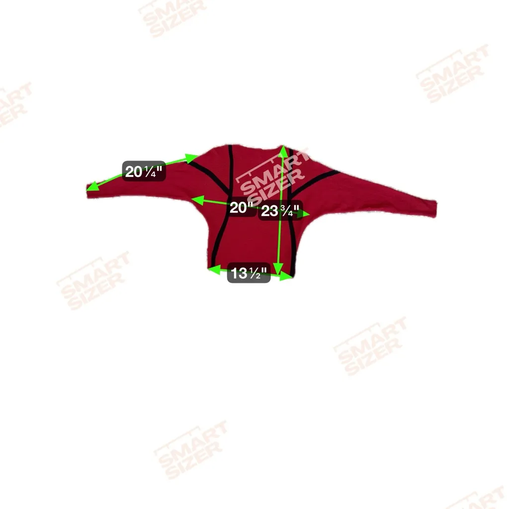 Northern Angel Women’s Red Sweater with black Stripes size M Size M - Image 5