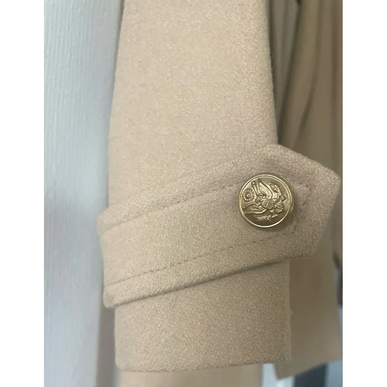 Goldie Vintage Tan‎ Peacoat  Coat - Image 4