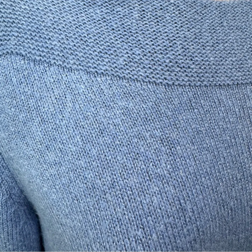 J. Jill Light Blue Sweater Tunic Knit Boat Neck Small - Image 3