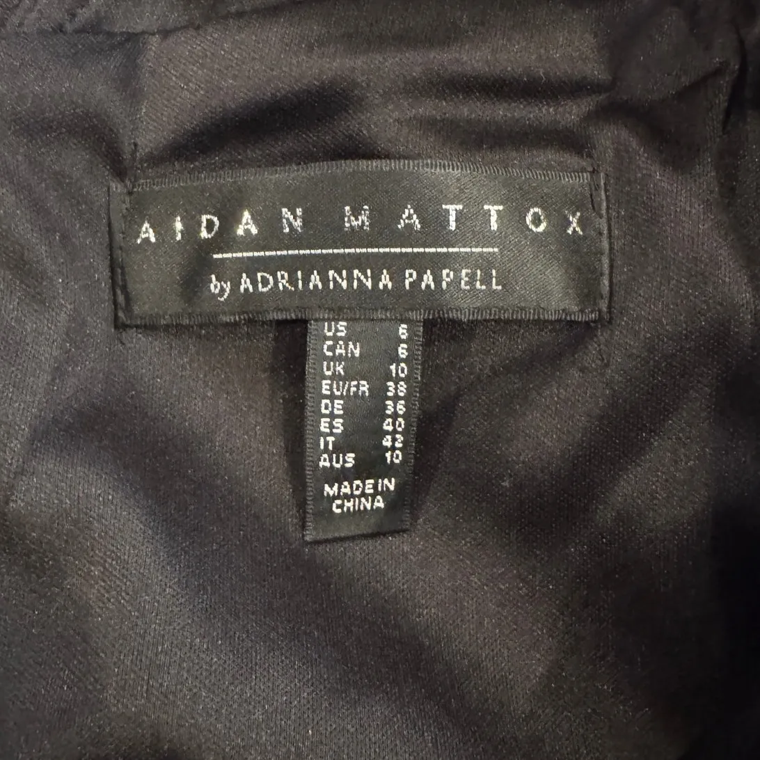 Aidan Mattox Bonded Crepe Column Gown Size US/6 - Image 10