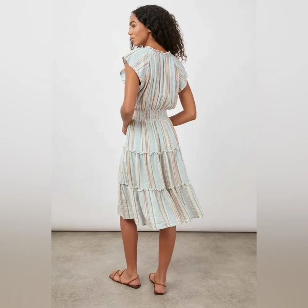 Rails Amellia Midi Dress Marida Stripe – Women’s Size Small Summer Tiered Dress - Image 2