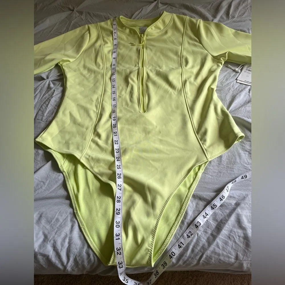 GOOD AMERICAN's 'Good Compression' swimsuit lime - Image 5