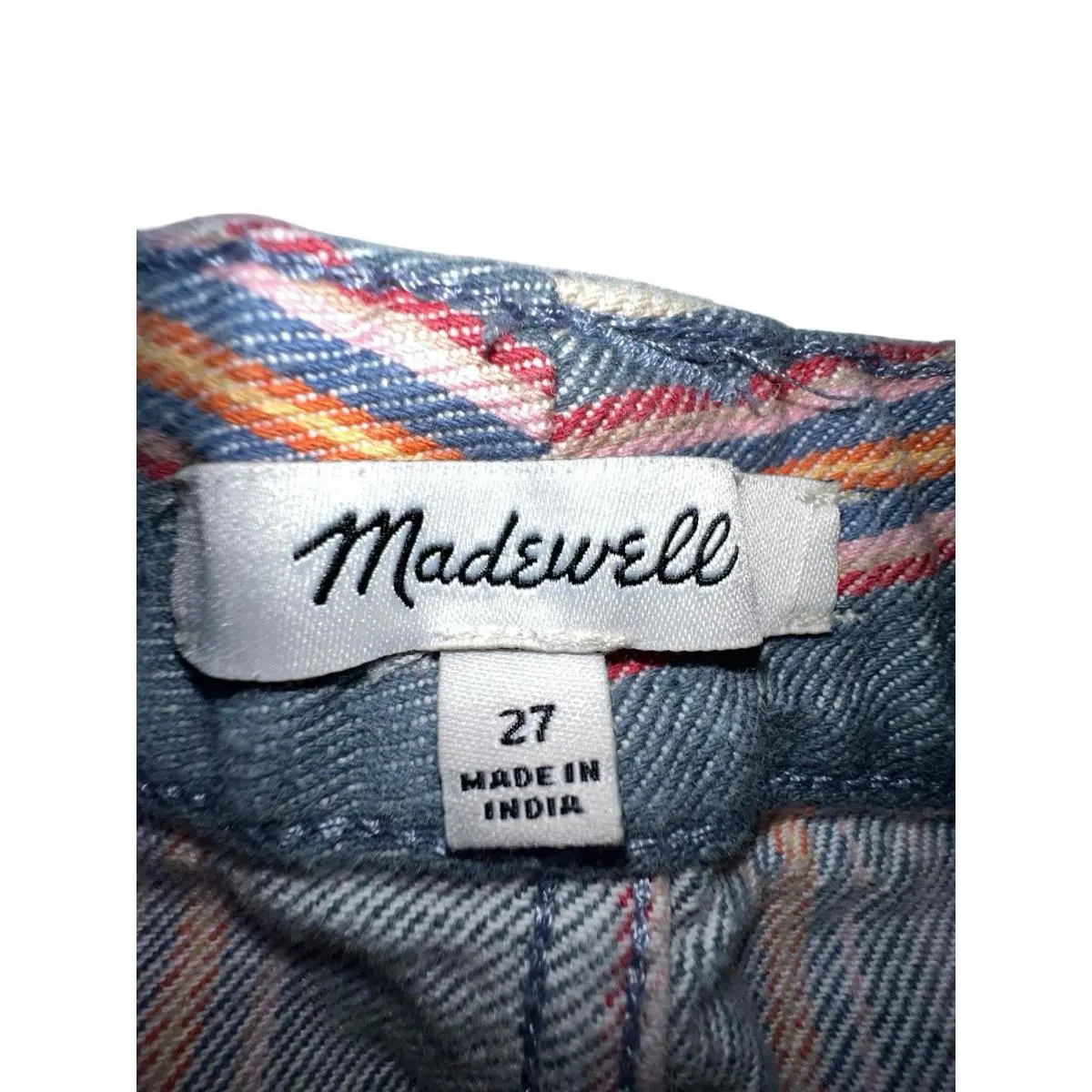 Madewell • Emmett shorts in rainbow stripe Waist Size 27 Summer Denim - Image 7