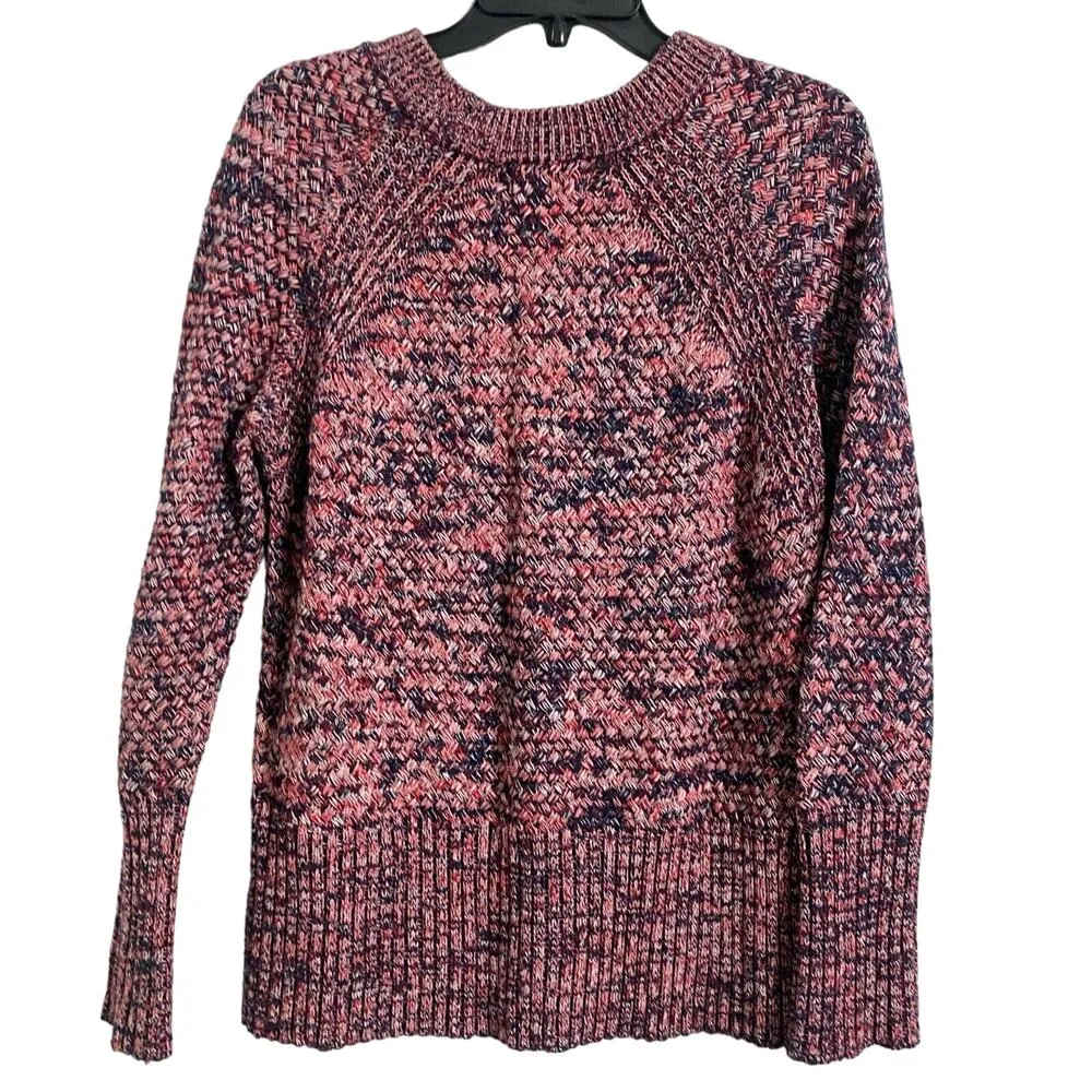 Universal Thread Women’s Crew Neck Pullover Long Sleeve Woven Sweater Size L - Image 2