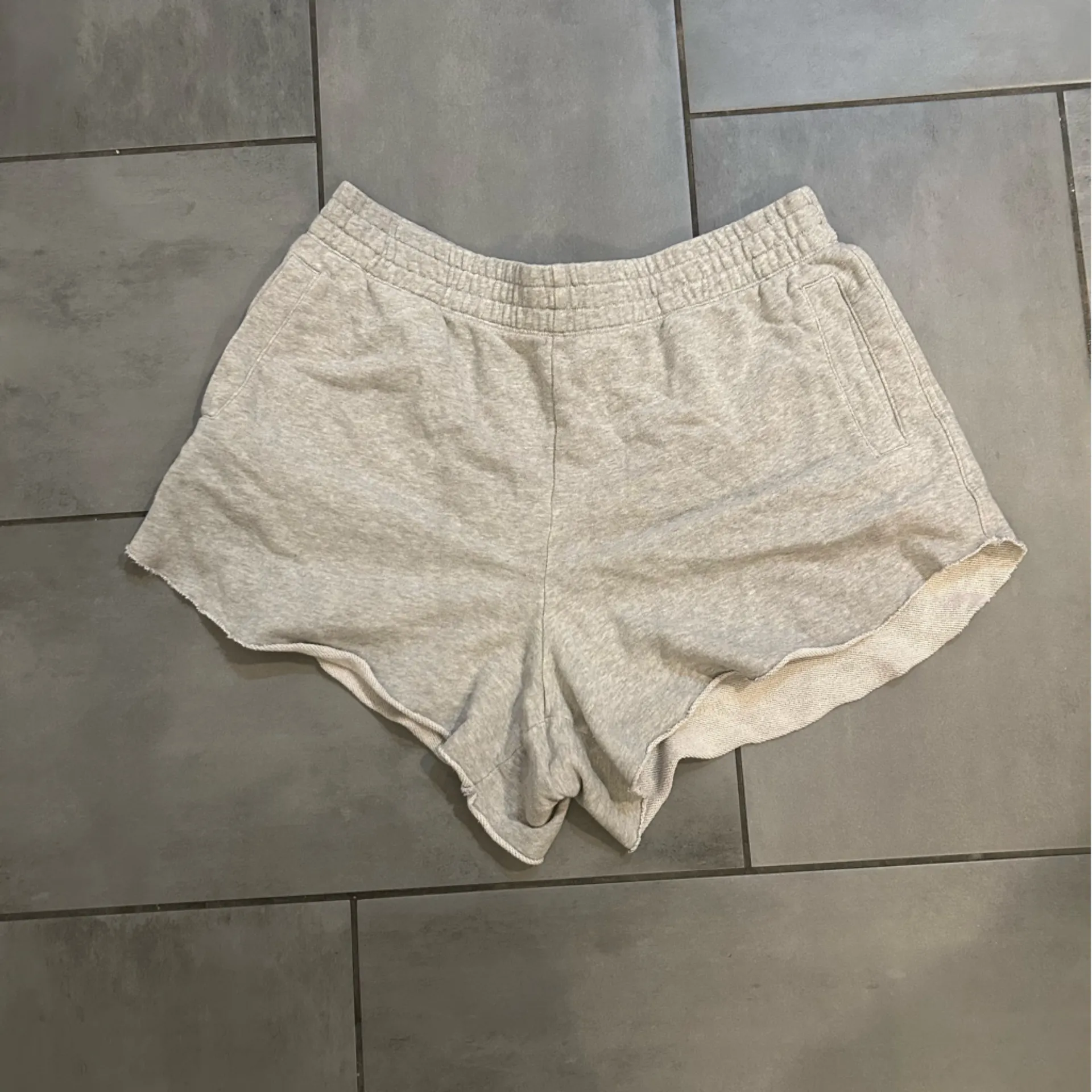 Aerie Fleece-of-Mind High-Waisted Shorts in Grey - Image 2