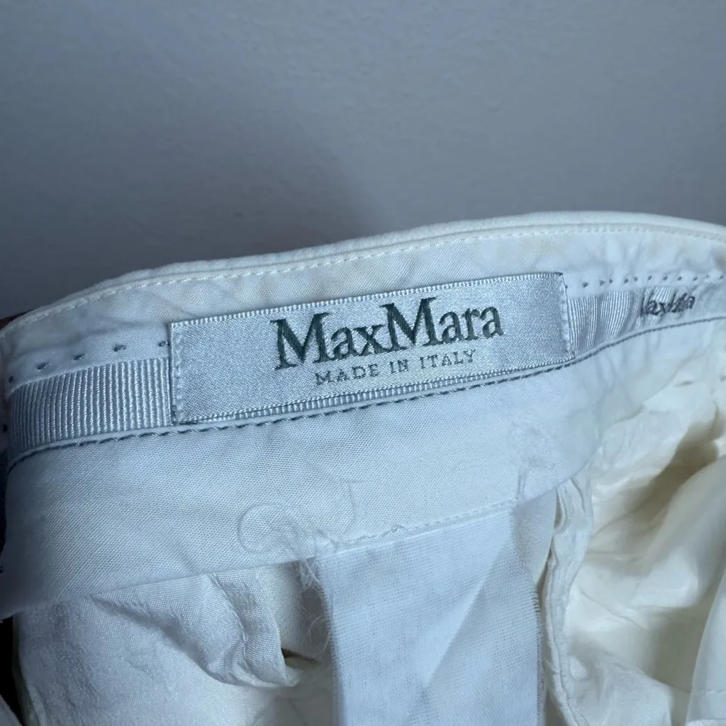 MaxMara White Trouser Pants SEE MEASUREMENTS - Image 5