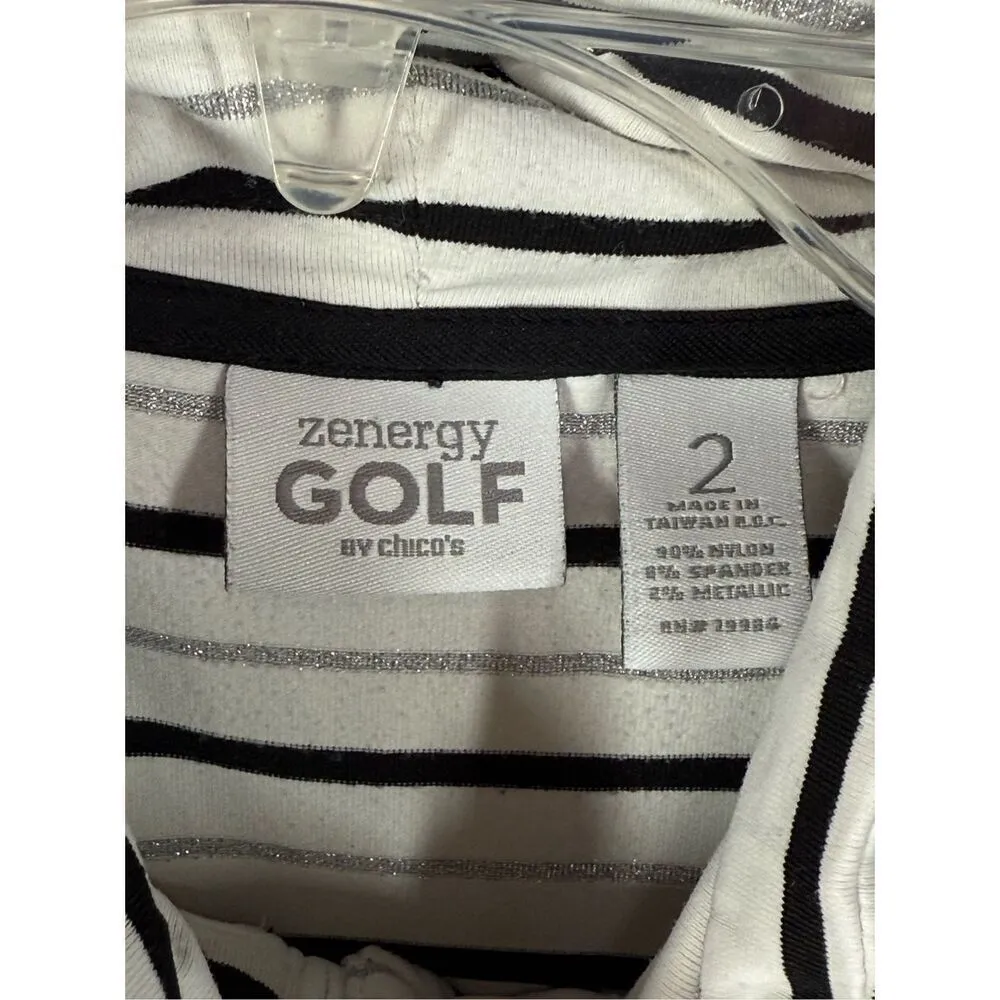 B10 - Zenergy Golf by Chico's 1/4 Zip 3/4 Sleeve Pull Over Chico Size 2/Large 12 - Image 6