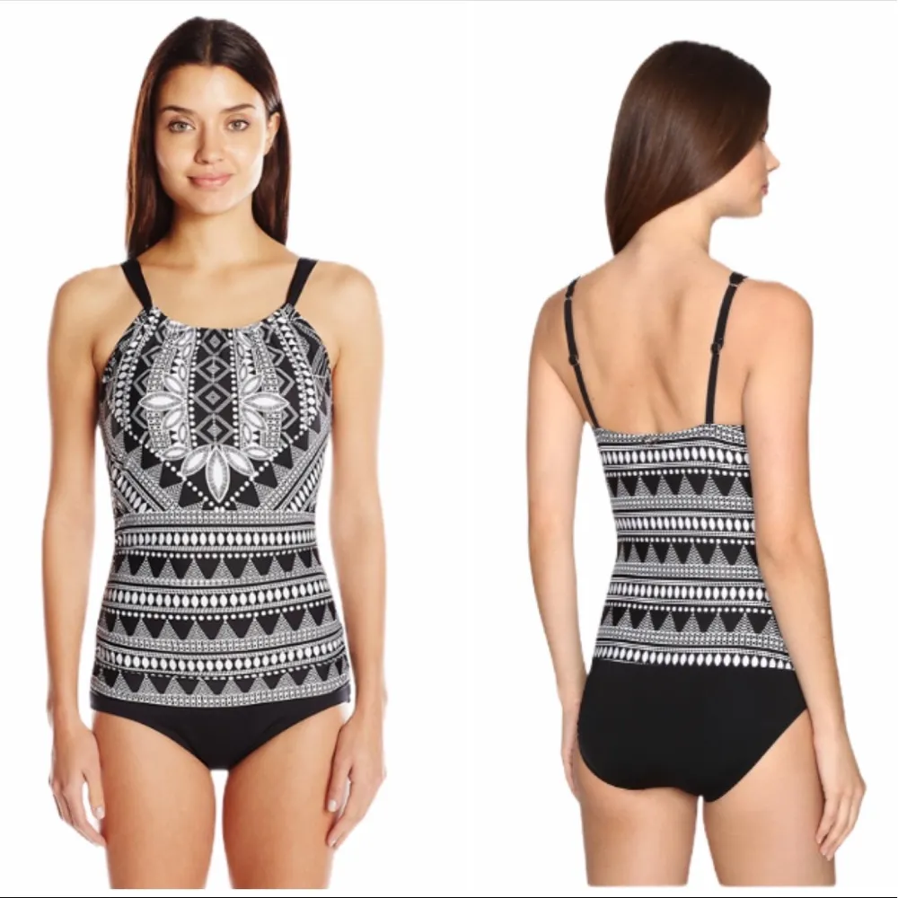 Janzten Dalia's Garden High Neck 1 Piece Swimsuit - Image 8