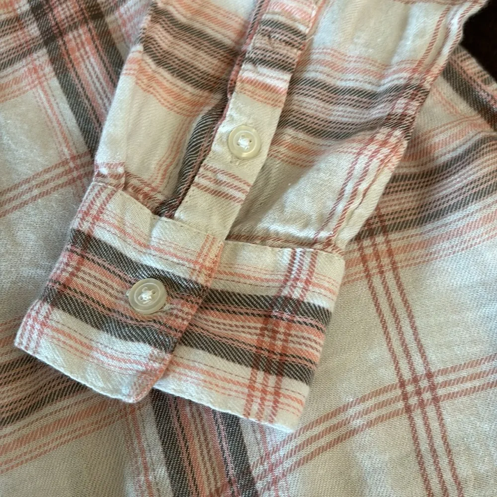 Long Sleeve Button Down Plaid Size S - Image 10