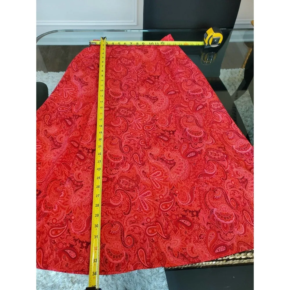 Vintage Koret Red 100% Polyester Single Breasted Blazer & Skirt 2 Piece Suit 10 - Image 11