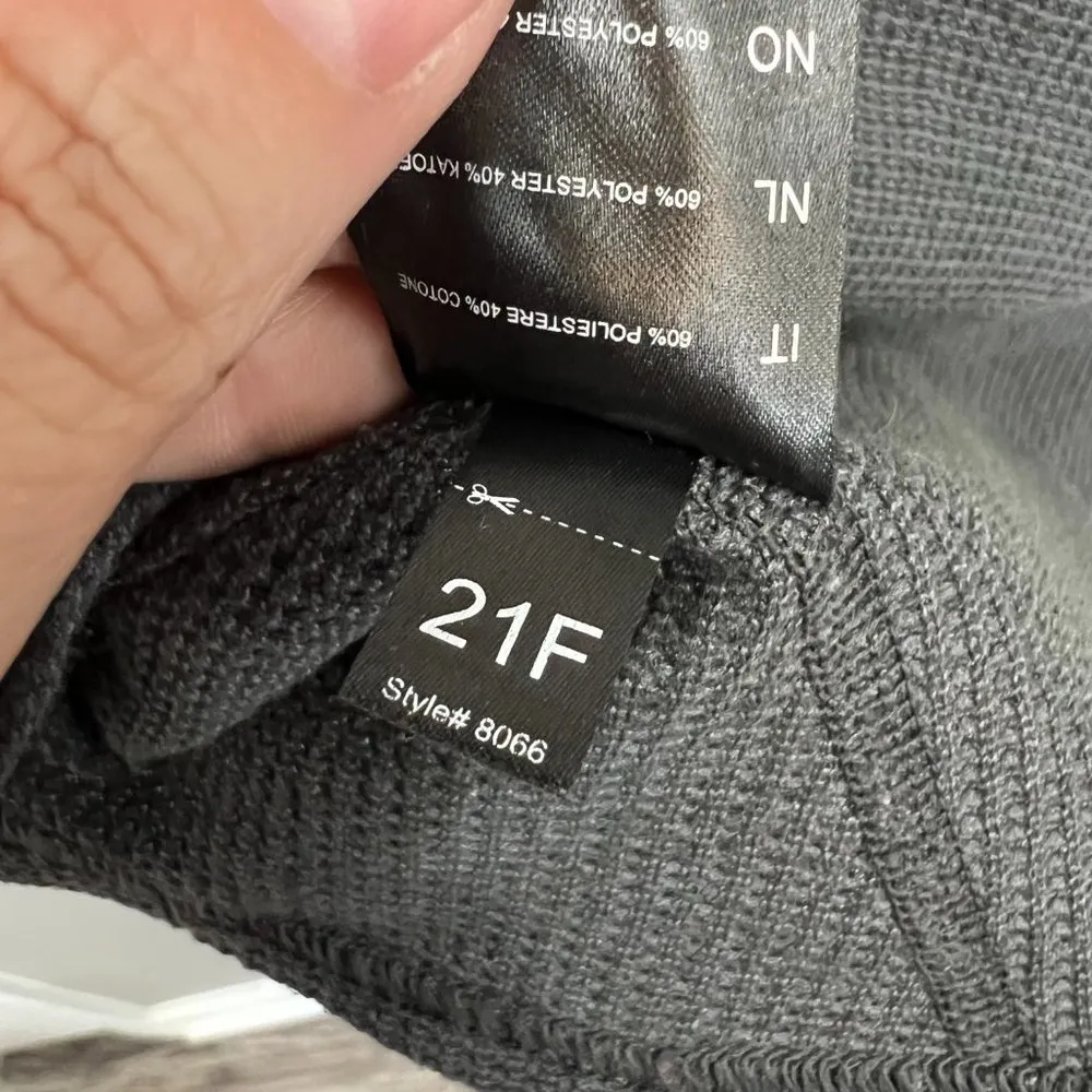 Kuhl Womens Grey Waffle Knit Cowl Neck Long Sleeve Petra turtleneck small - Image 8