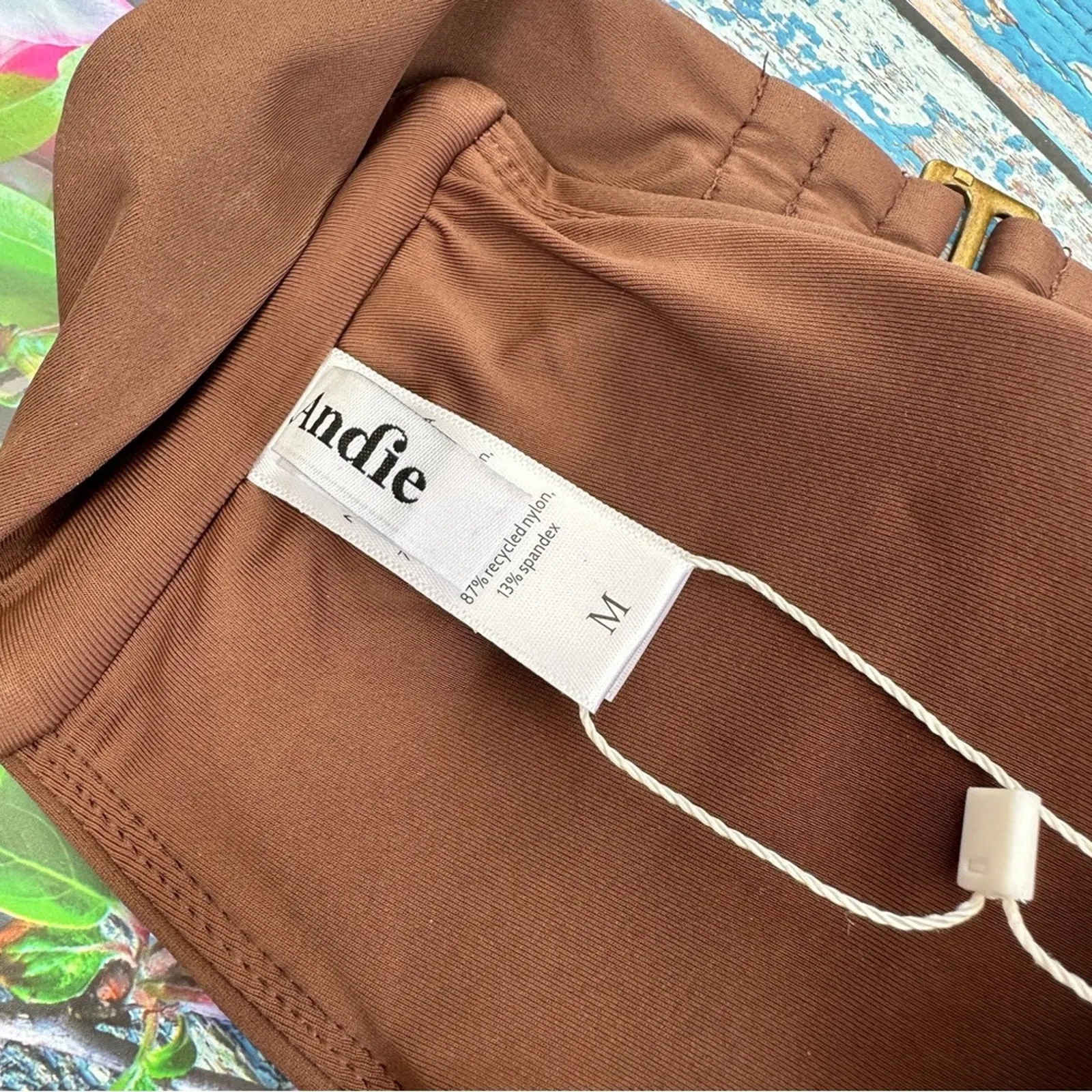 Andie Swim Size M Swim The Scala Bikini Top Coastal Neutral Minimalist Resort - Image 5