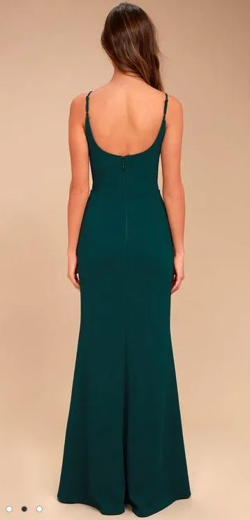 Lulus Infinite Glory Forest Green Maxi Dress  - Image 3