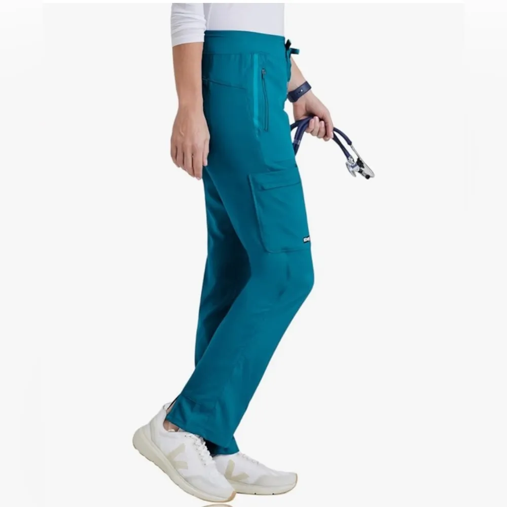 Greys Anatomy Teal Scrubs Pants S - Image 3