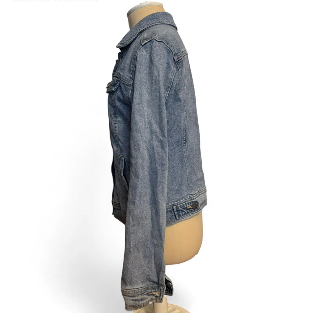 Women's Denim Jacket Blue Size S Casual Long Sleeve - Image 6