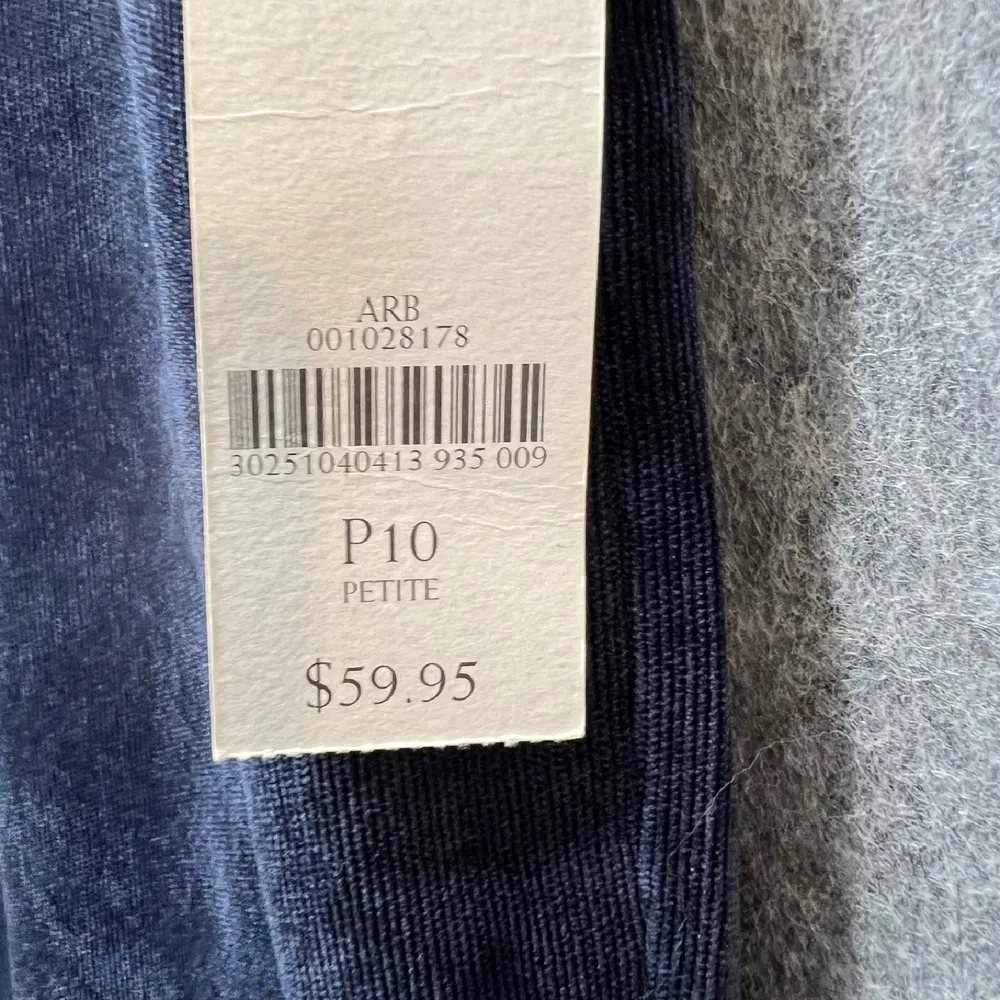 Coldwater Creek Corduroy Pants Trouser‎ Fit Bootcut Relaxed Navy P10 Dark Blue - Image 9