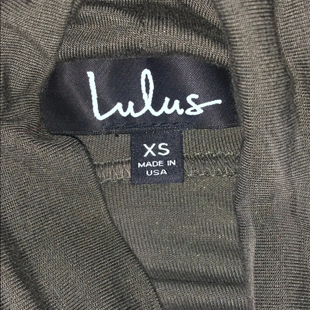 Lulus Olive Green Turtleneck Shirt Dress - Image 4