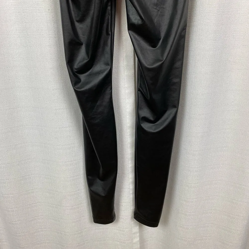 Aerie Offline Black Faux Leather Leggings Sz.XS - Image 12