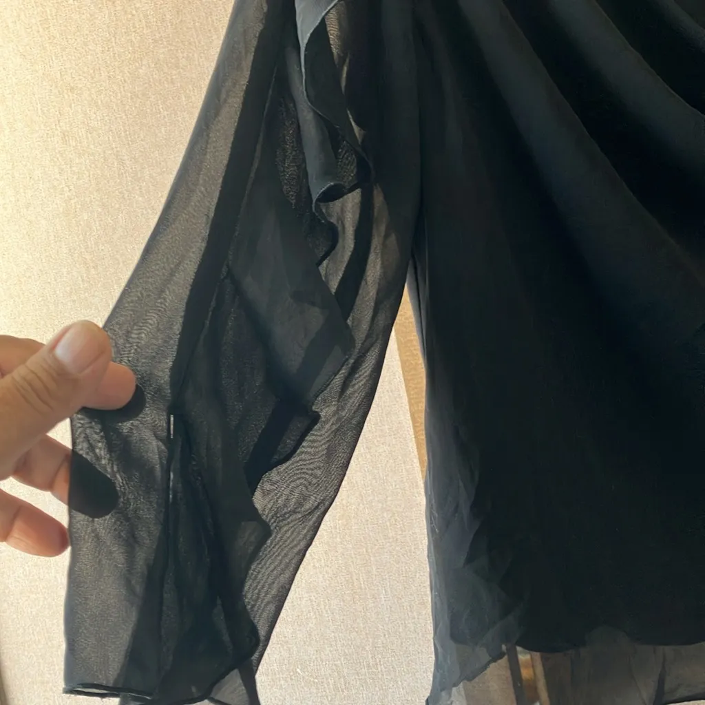 FINAL MARKDOWN Dana Kay Classy Black top 8 - Image 4