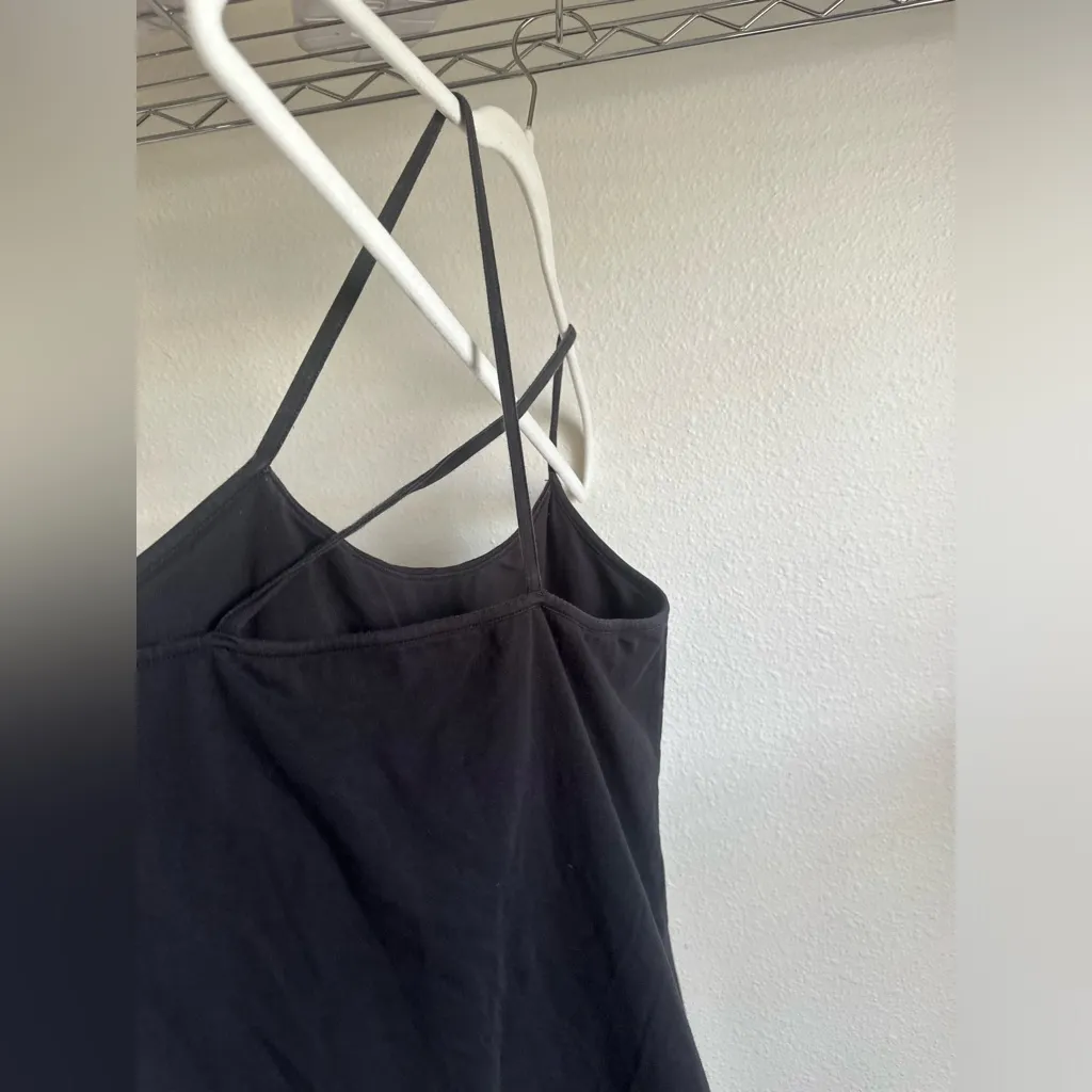 EILEEN FISHER Black Spaghetti Strap Tan Top. - Image 5