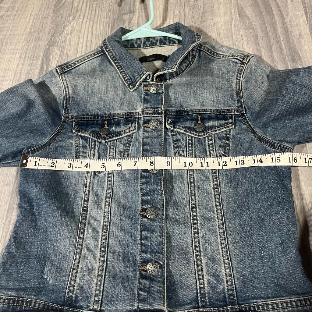 Prana Light Medium Classic Denim Jacket; Small Women's - Image 7