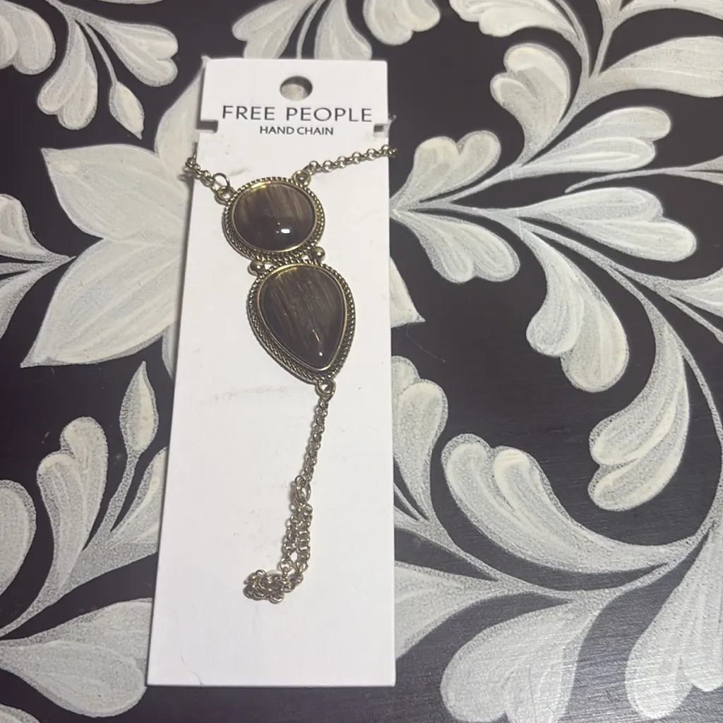 Free People Adele Hand Chain Bracelet - Image 2