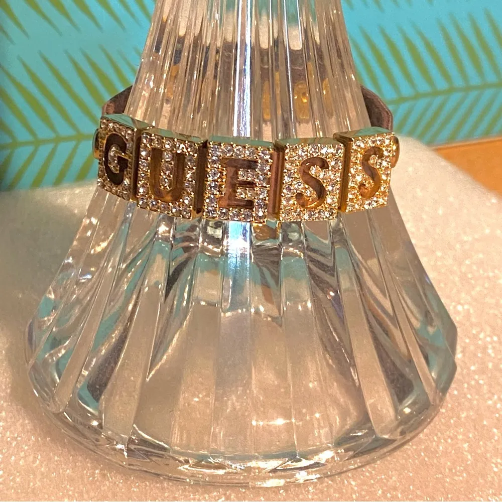 GUESS Leather & Crystal Bracelet - Image 3