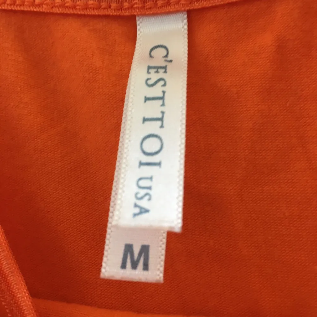 FINAL MARKDOWN Ladies cest toi cami style top medium Orange - Image 4