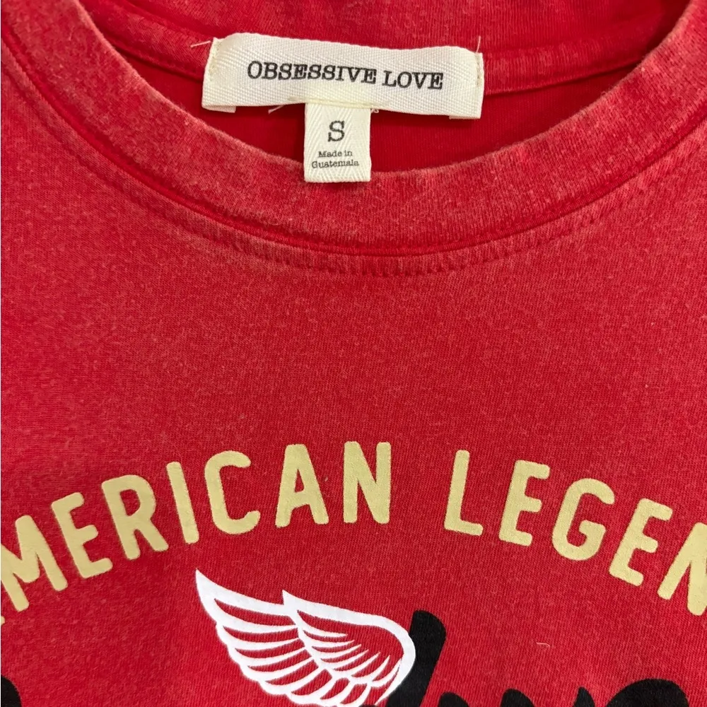 Obsessive Love Graphic Tee, Motorcycle, Distressed Fade - Image 4