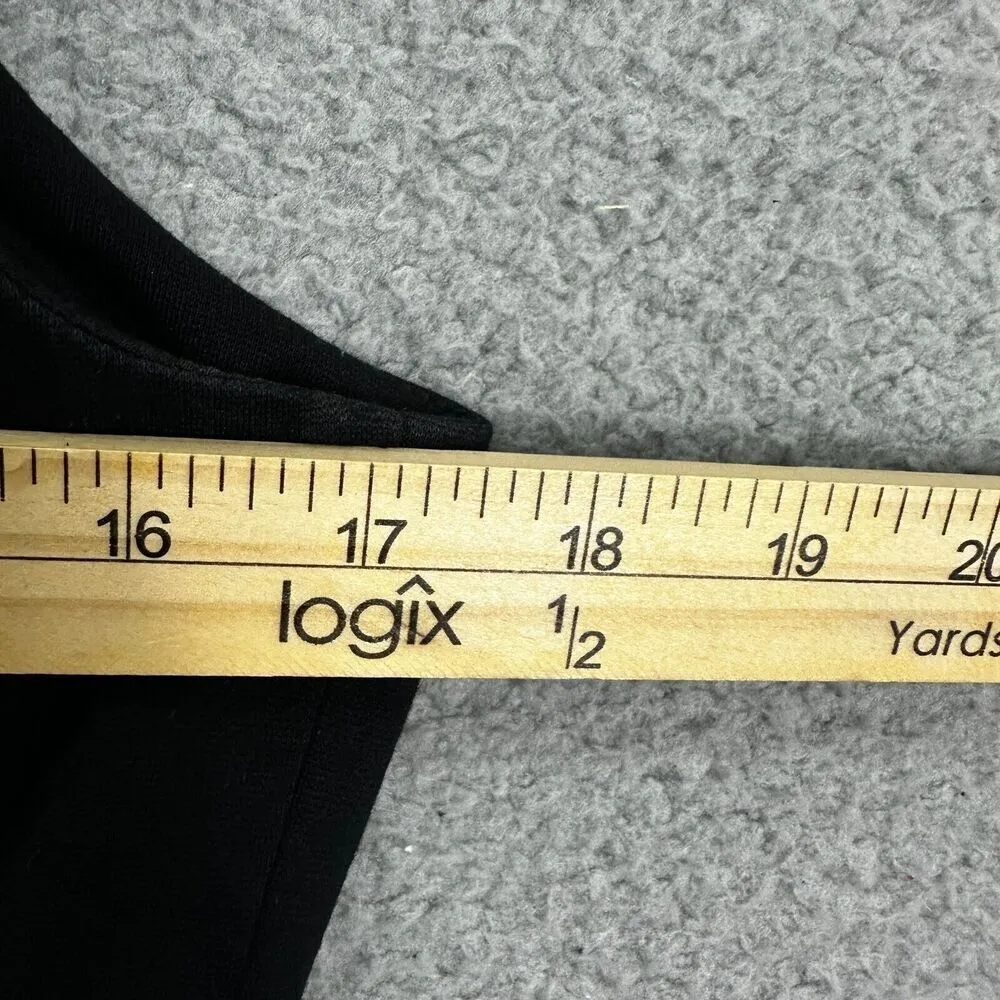 Gianni Bini dress womens medium black green faux leather panel sheath sleeveless - Image 4