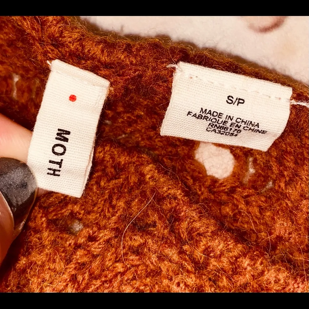 MOTH Wool Alpaca Sweater sz S - Image 3