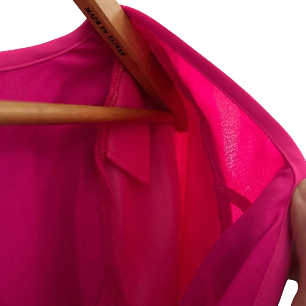 Glam Boutique Style Women’s‎ Hot Pink Lots of Love Half-Sleeve Romper Zip Shorts - Image 4