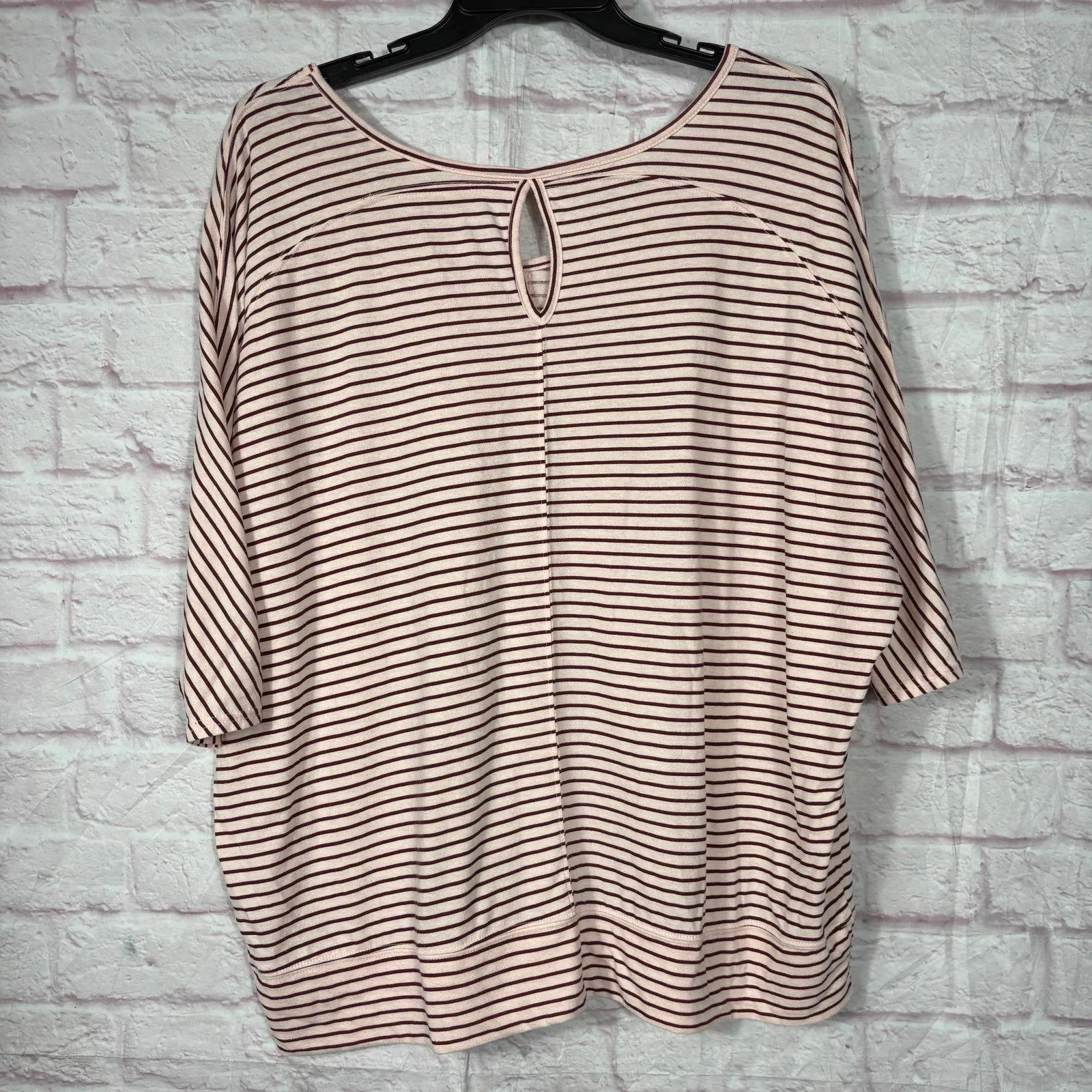 Lane Bryant Striped 3/4 Sleeve Top Size 18/20 - Image 6
