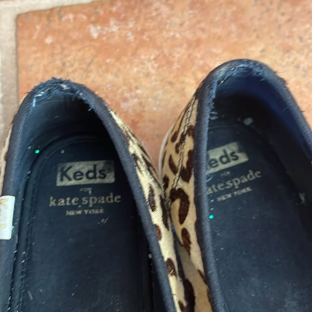 Kate Spade & KEDS calf skin animal print slip on sneaker size 10 - Image 4