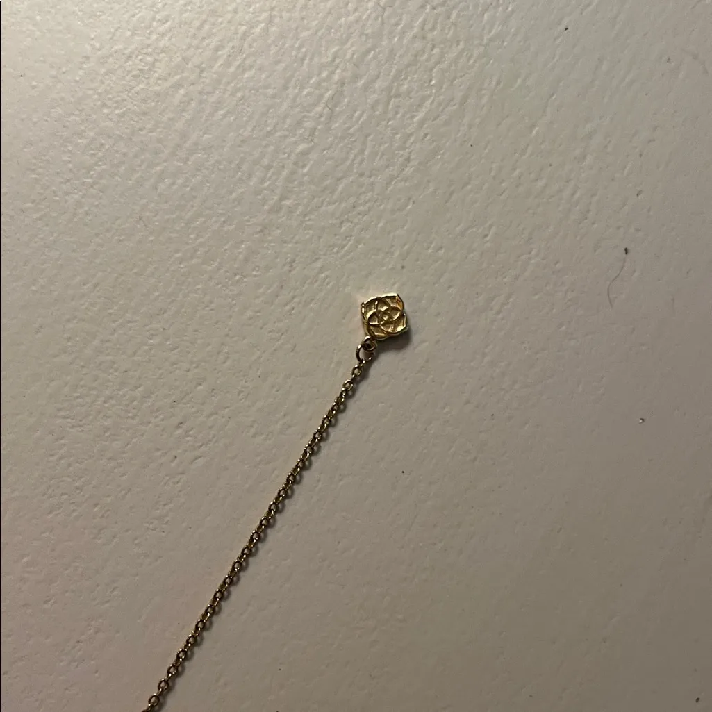 Kendra Scott Gold and Iridescent Initial Necklace - Image 2