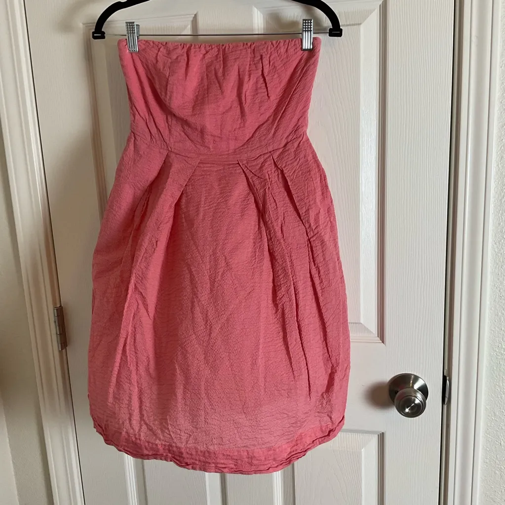 J.CREW Lorelei Seersucker Strapless Mini Dress Size 2P - Image 3
