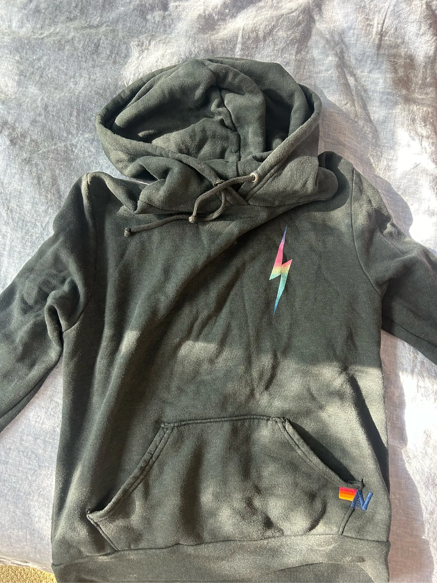 Aviator Nation Rainbow Bolt Hoodie - Image 3